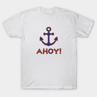 AHOY! Type Lifebuoy Ring+Anchor T-Shirt